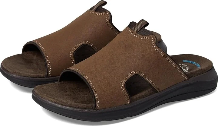 Dockers Barlin Men's Sandals Dark Tan : 8 E - Wide, Leather