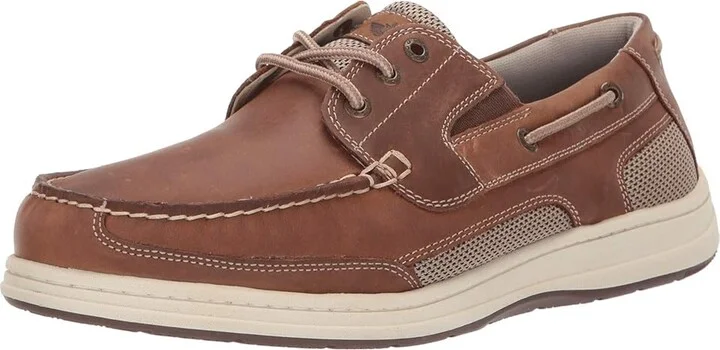 Dockers Beacon Men's Slip on Shoes Dark Tan Leather : 7 D - Medium, Leather/Textile - Image 2