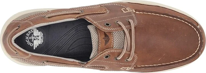 Dockers Beacon Men's Slip on Shoes Dark Tan Leather : 7 D - Medium, Leather/Textile - Image 3