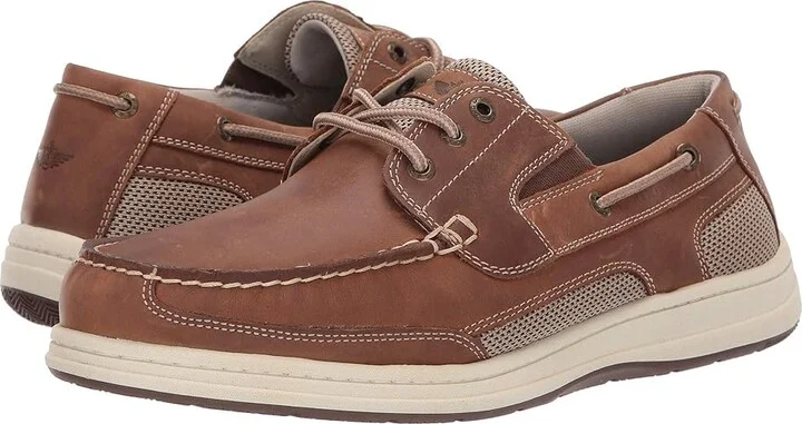 Dockers Beacon Men's Slip on Shoes Dark Tan Leather : 7 D - Medium, Leather/Textile