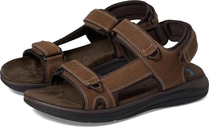 Dockers Bradburn Men's Sandals Dark Tan : 8 E - Wide, Leather
