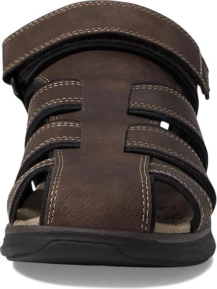 Dockers Byrd Men's Sandals Dark Brown/Black : 12 E - Wide, Leather - Image 2
