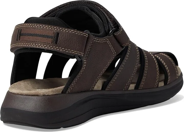 Dockers Byrd Men's Sandals Dark Brown/Black : 12 E - Wide, Leather - Image 4
