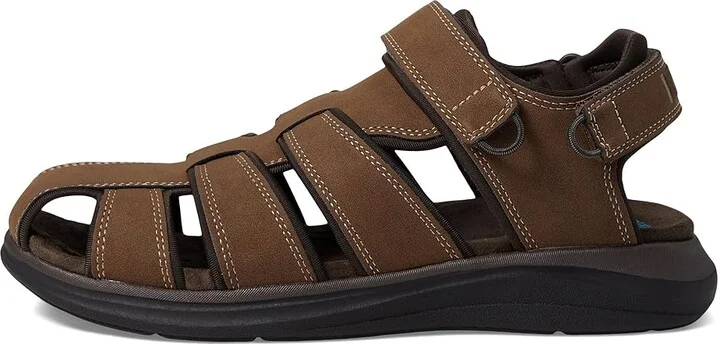 Dockers Byrd Men's Sandals Dark Tan : 13 D - Medium, Leather - Image 5