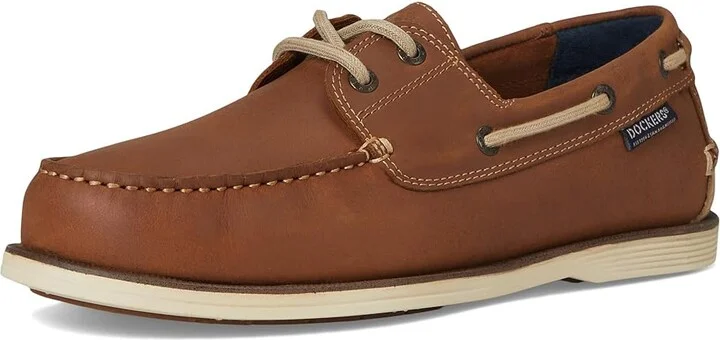 Dockers Dennison Men's Slip on Shoes Dark Brown : 9 D - Medium, Leather - Image 5