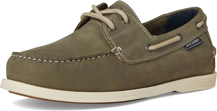 Dockers Dennison Men's Slip on Shoes Olive : 8.5 D - Medium, Leather - Image 5