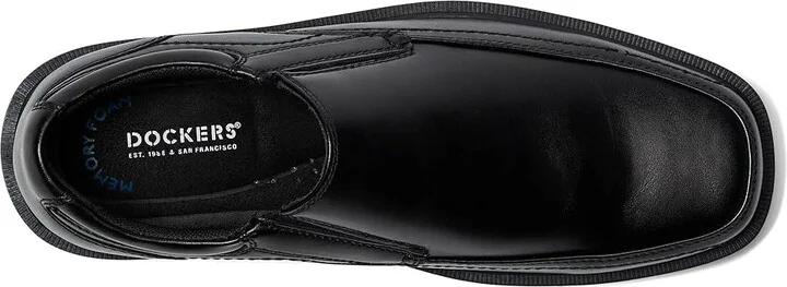 Dockers Edson Moc Toe Loafer Men's Plain Toe Shoes Black Polished Full Grain : 7 D - Medium, Full Grain leather - Image 3