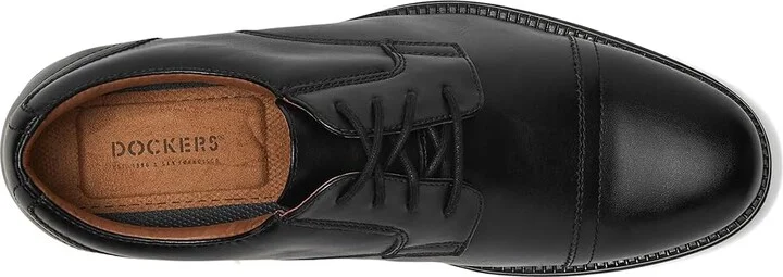 Dockers Garfield Men's Lace Up Cap Toe Shoes Black : 7 D - Medium, Faux Leather - Image 3
