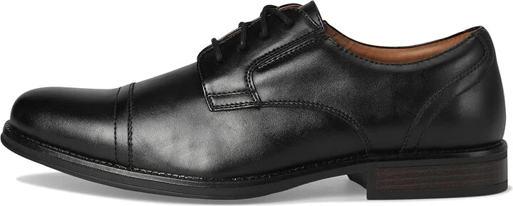 Dockers Garfield Men's Lace Up Cap Toe Shoes Black : 7 D - Medium, Faux Leather - Image 7