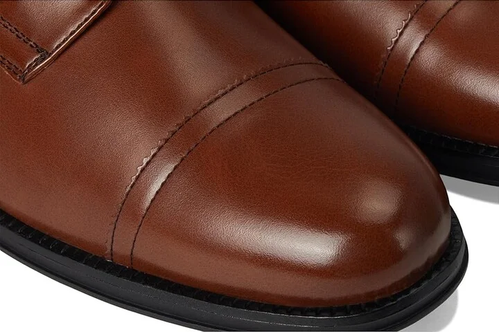 Dockers Garfield Men's Lace Up Cap Toe Shoes Tan : 9 D - Medium, Faux Leather - Image 7