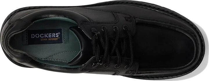 Dockers Glacier Men's Lace Up Moc Toe Shoes Black : 7 D - Medium, Leather - Image 3