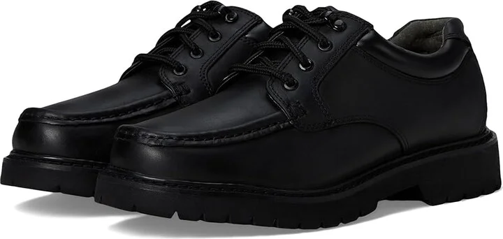 Dockers Glacier Men's Lace Up Moc Toe Shoes Black : 7 D - Medium, Leather