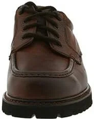 Dockers Glacier Men's Lace Up Moc Toe Shoes Dark Tan Leather : 7 D - Medium - Image 6