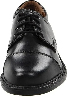 Dockers Gordon Cap Toe Oxford Men's Lace Up Cap Toe Shoes Black Polished : 7 D - Medium, Leather - Image 5