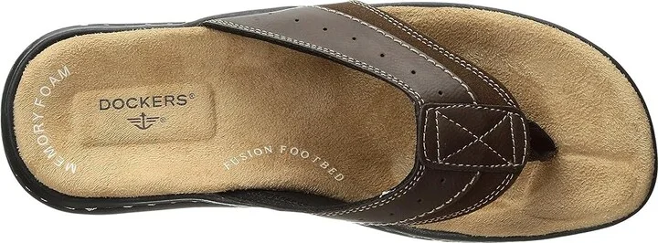 Dockers Laguna Thong Sandal Men's Shoes Briar : 7 D - Medium, Synthetic - Image 3