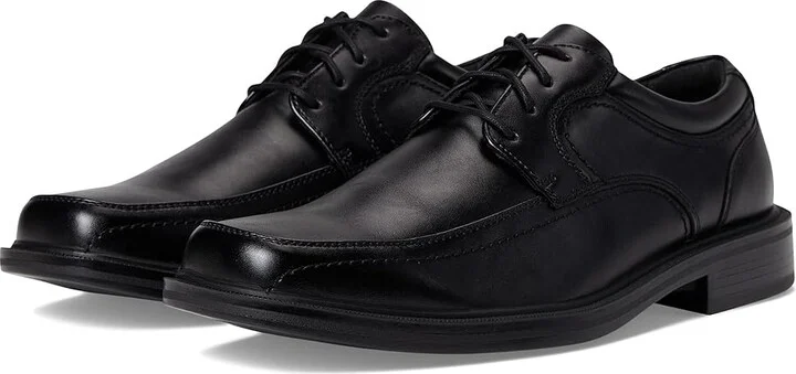 Dockers Manvel Moc Toe Oxford Men's Plain Toe Shoes Black Polished Full Grain : 7 D - Medium, Full Grain leather/Synthetic