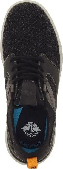 Dockers Mens Adan Knit and Synthetic Leather Casual Slip On Sneaker Shoe, Navy/Tan, Size - Image 3