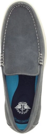 Dockers Mens Bancroft Genuine Leather Casual Slip On Loafer Shoe, Navy, Size - Image 2