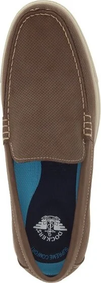 Dockers Mens Bancroft Genuine Leather Casual Slip On Loafer Shoe, Navy, Size - Image 3