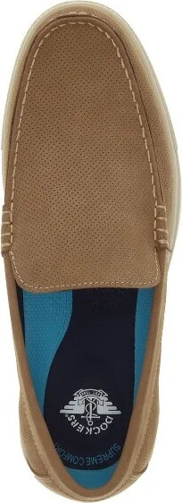 Dockers Mens Bancroft Genuine Leather Casual Slip On Loafer Shoe, Navy, Size - Image 4
