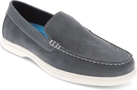 Dockers Mens Bancroft Genuine Leather Casual Slip On Loafer Shoe, Navy, Size