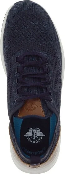 Dockers Mens Bardwell Lightweight Knit Lace Up Casual Shoe, Navy/Tan, Size - Image 2