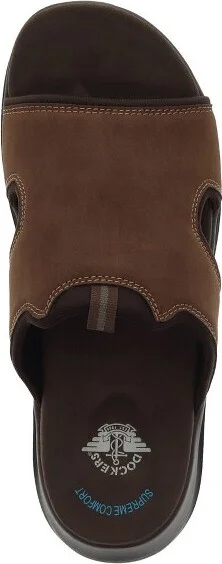 Dockers Mens Barlin Casual Slide Sandal Shoe, Black, Size - Image 4