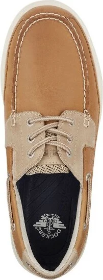 Dockers Mens Beacon Leather Casual Classic Boat Shoe with Stain Defender, Tan/Taupe, Size - Image 2