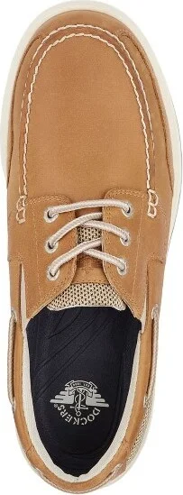Dockers Mens Beacon Leather Casual Classic Boat Shoe with Stain Defender, Tan/Taupe, Size - Image 4