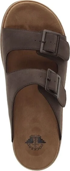 Dockers Mens Benham Synthetic Suede Casual Slip On Sandal Shoe, Brown, Size - Image 2