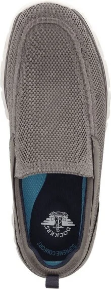 Dockers Mens Caden Knit and Synthetic Leather Casual Slip On Loafer Shoe, Taupe, Size - Image 3