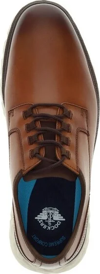 Dockers Mens Callum Genuine Leather Casual Lace Up Oxford Shoe, Taupe, Size - Image 3
