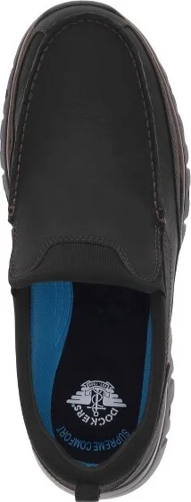 Dockers Mens Coban Casual Slip-on Loafer Shoes, Black/Grey, Size - Image 2