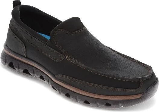 Dockers Mens Coban Casual Slip-on Loafer Shoes, Black/Grey, Size