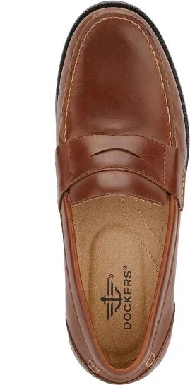 Dockers Mens Colleague Dress Penny Loafer Shoe, Dark Brown, Size - Image 8