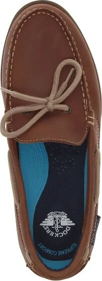 Dockers Mens Darnell Genuine Leather Dress Casual Slip On Boat Shoe, Olive, Size - Image 4