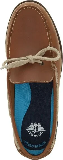 Dockers Mens Darnell Genuine Leather Dress Casual Slip On Boat Shoe, Olive, Size - Image 6