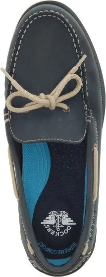 Dockers Mens Darnell Genuine Leather Dress Casual Slip On Boat Shoe, Olive, Size - Image 7