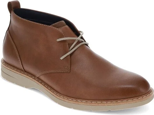 Dockers Mens Dee Dress Casual Lace Up Ankle Boot, Tan, Size