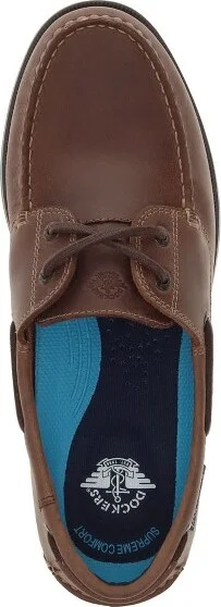 Dockers Mens Dennison Genuine Leather Dress Casual Boat Shoe, Light Grey, Size - Image 4