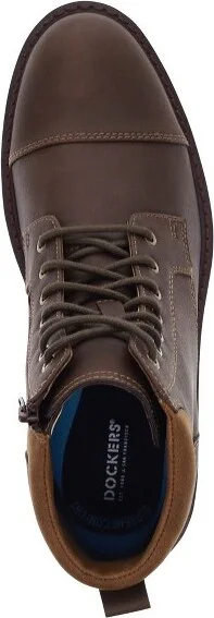 Dockers Mens Dudley Rugged Casual 7-Eyelet Captoe Boot, Dark Brown, Size - Image 2