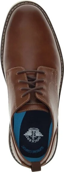 Dockers Mens Easedale Dress Casual Lace Up Oxford Shoe, Cognac, Size 11 W - Image 2