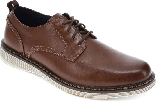 Dockers Mens Easedale Dress Casual Lace Up Oxford Shoe, Cognac, Size 11 W