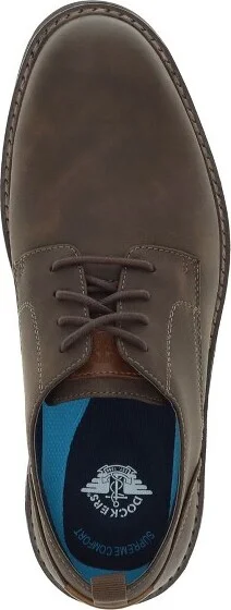 Dockers Mens Easedale Dress Casual Lace Up Oxford Shoe, Dark Taupe, Size - Image 3