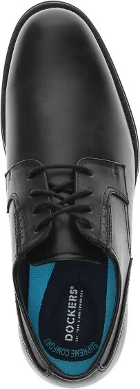 Dockers Mens Edgar Synthetic Leather Dress Oxford Lace Up Shoe, Black, Size 11 W - Image 2