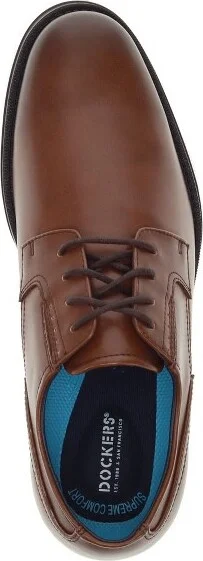 Dockers Mens Edgar Synthetic Leather Dress Oxford Lace Up Shoe, Black, Size 11 W - Image 3