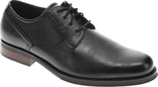 Dockers Mens Edgar Synthetic Leather Dress Oxford Lace Up Shoe, Black, Size 11 W