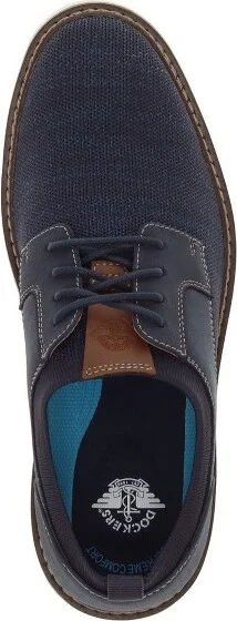 Dockers Mens Edgehill Knit and Synthetic Leather Dress Casual Lace Up Oxford Shoe, Charcoal, Size - Image 3