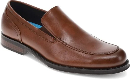 Dockers Mens Eton Synthetic Leather Dress Loafer Slip On Shoe, Cognac, Size