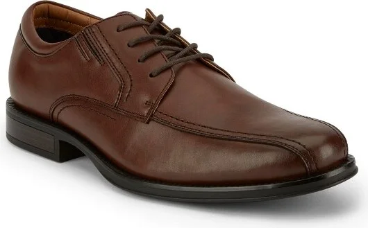 Dockers Mens Geyer Dress Run Off Oxford Shoe, Brown, Size